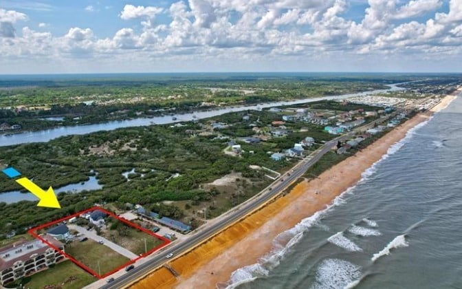 2474 N Ocean Shore Blvd, Flagler Beach, FL for sale Aerial- Image 1 of 8
