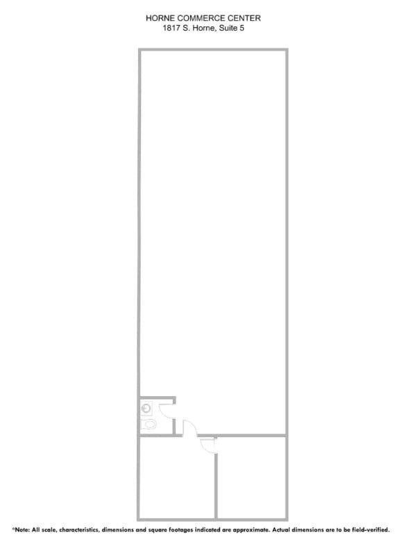 1817 S Horne St, Mesa, AZ for lease Floor Plan- Image 1 of 1