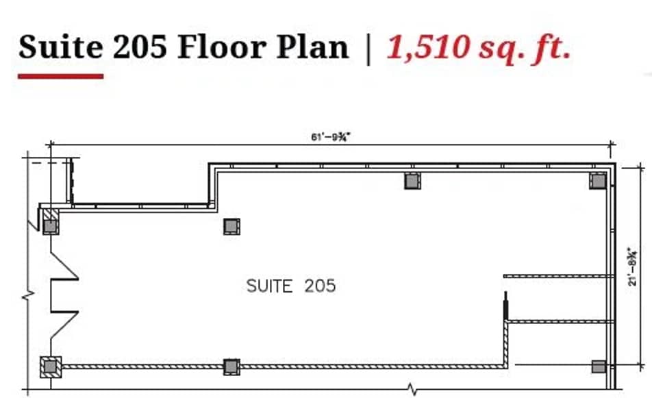 200 Graham Ave, Winnipeg, MB for lease Floor Plan- Image 1 of 1