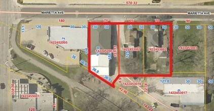 1314-1324 E Marietta Ave, Peoria Heights, IL - AERIAL map view