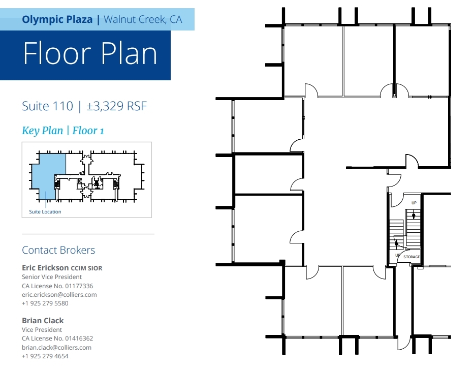 1910 Olympic Blvd, Walnut Creek, CA for lease Floor Plan- Image 1 of 1