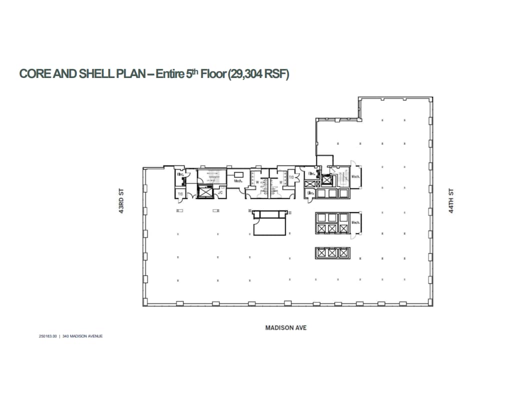 340 Madison Ave, New York, NY for lease Floor Plan- Image 1 of 1