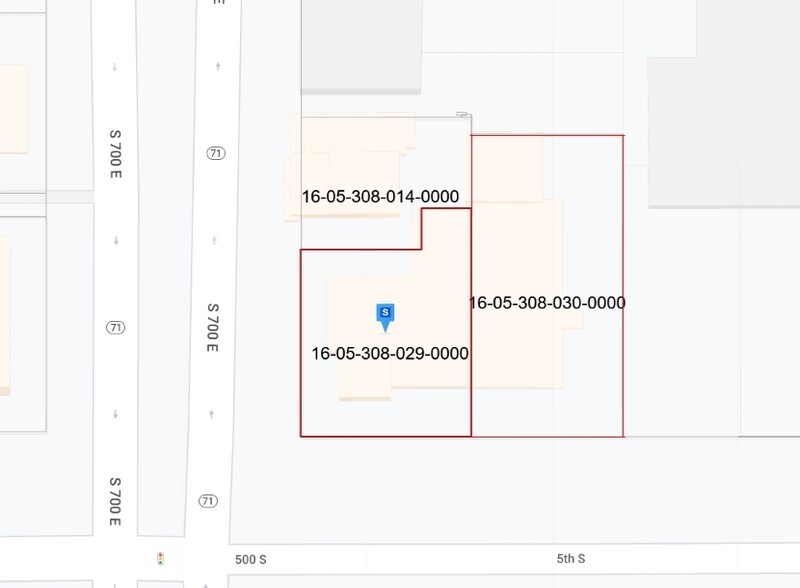 479 S 700 E, Salt Lake City, UT for sale - Plat Map - Image 3 of 3