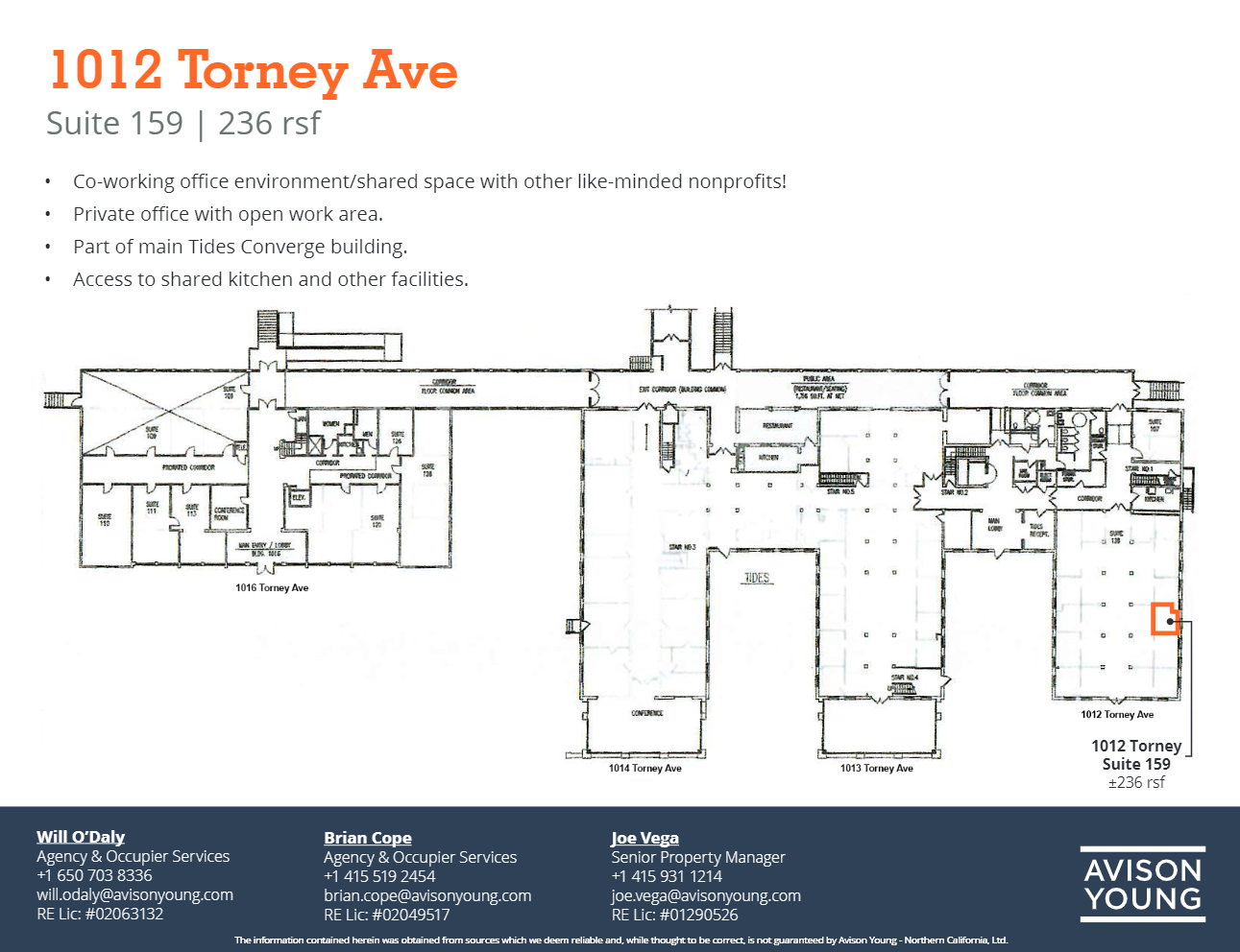 1012-1016 Torney Ave, San Francisco, CA for lease Floor Plan- Image 1 of 1