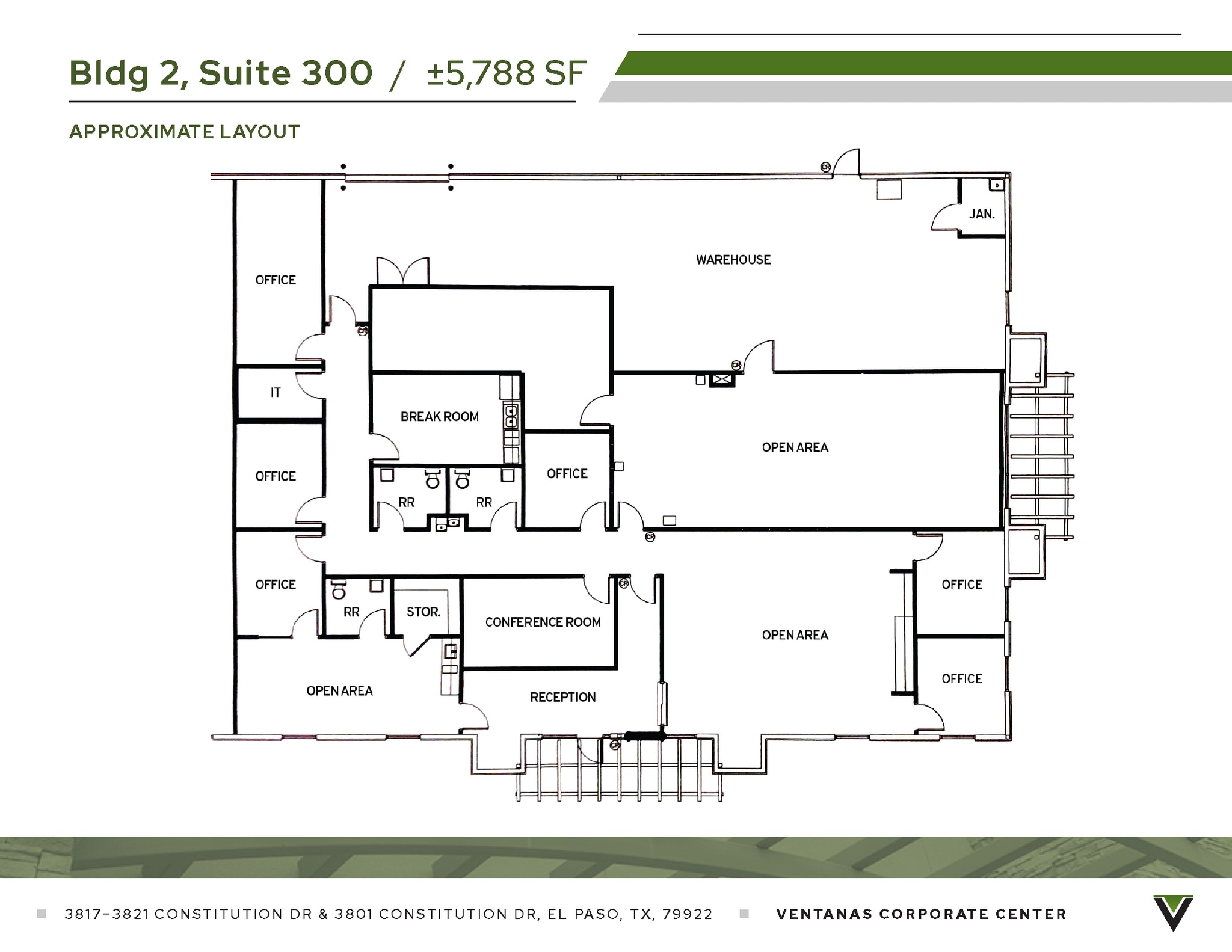 3821 Constitution Dr, El Paso, TX for lease Floor Plan- Image 1 of 4