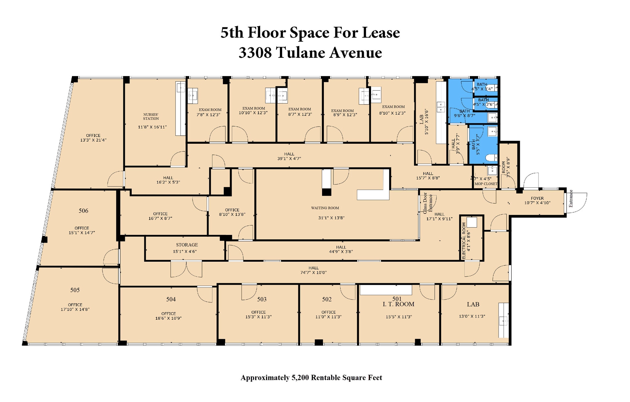 3308 Tulane Ave, New Orleans, LA for lease Floor Plan- Image 1 of 1
