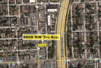 5505-5507 NW 7th Ave, Miami, FL - aerial  map view