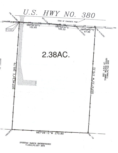 26790 E US Highway 380, Little Elm, TX for lease - Plat Map - Image 1 of 3