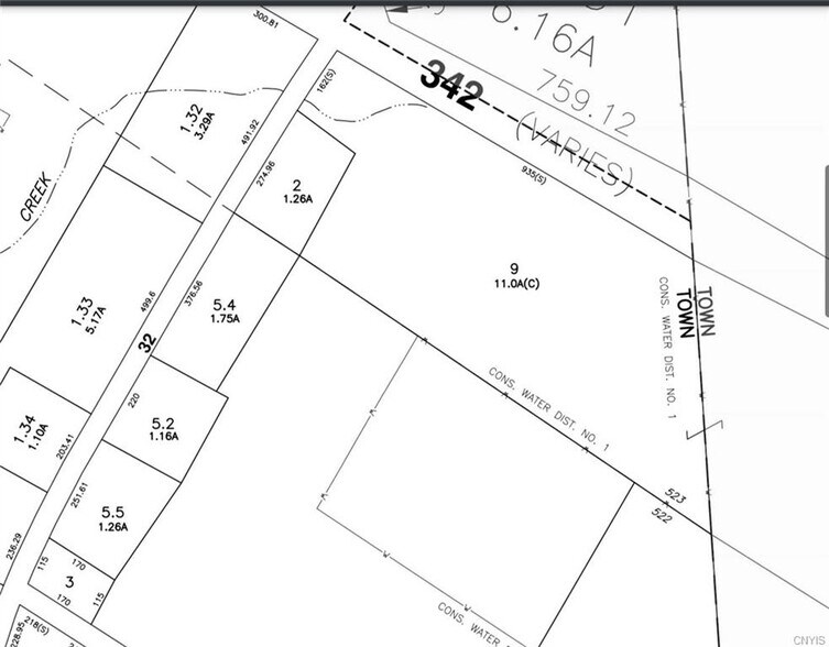 00 NYS Route 342, Evans Mills, NY for sale - Plat Map - Image 1 of 1
