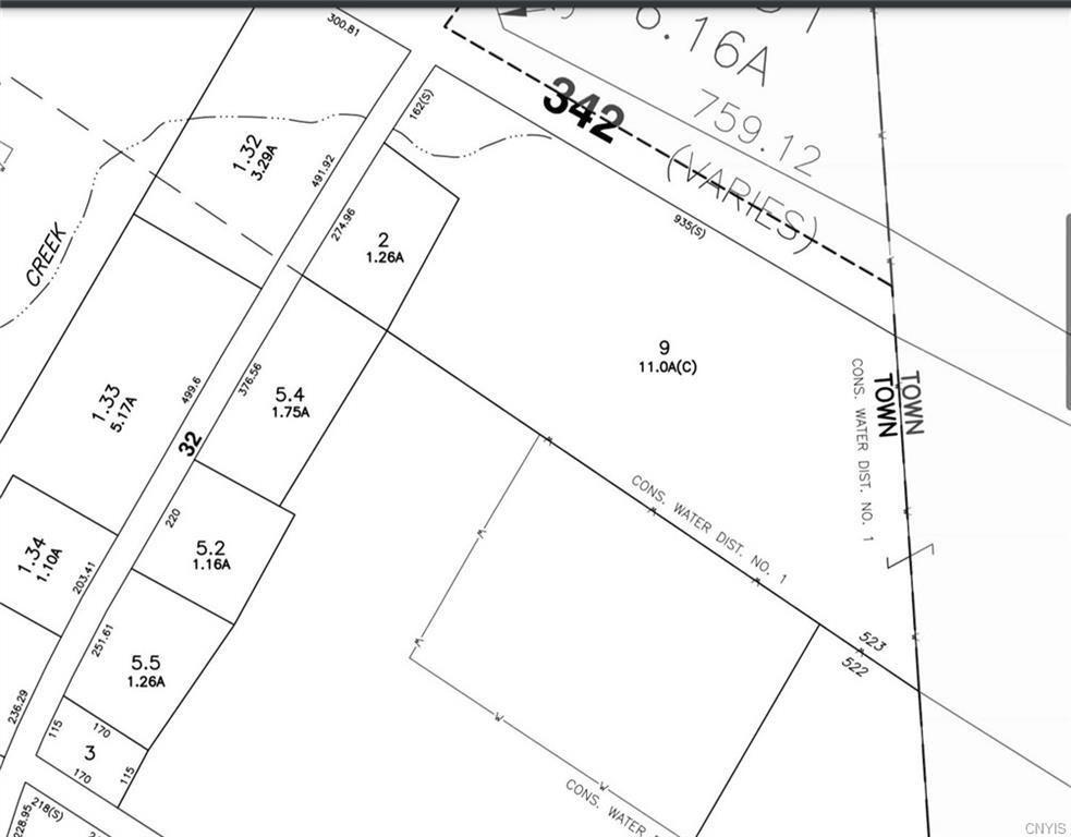 00 NYS Route 342, Evans Mills, NY for sale Plat Map- Image 1 of 1