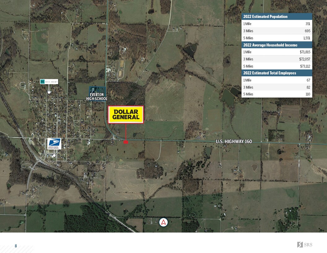 1450 US Highway 160, Everton, MO 65646 Dollar General