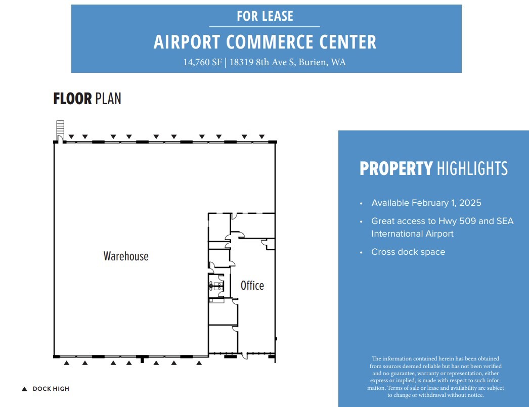 18319-18433 8th Ave S, Des Moines, WA for lease Floor Plan- Image 1 of 1