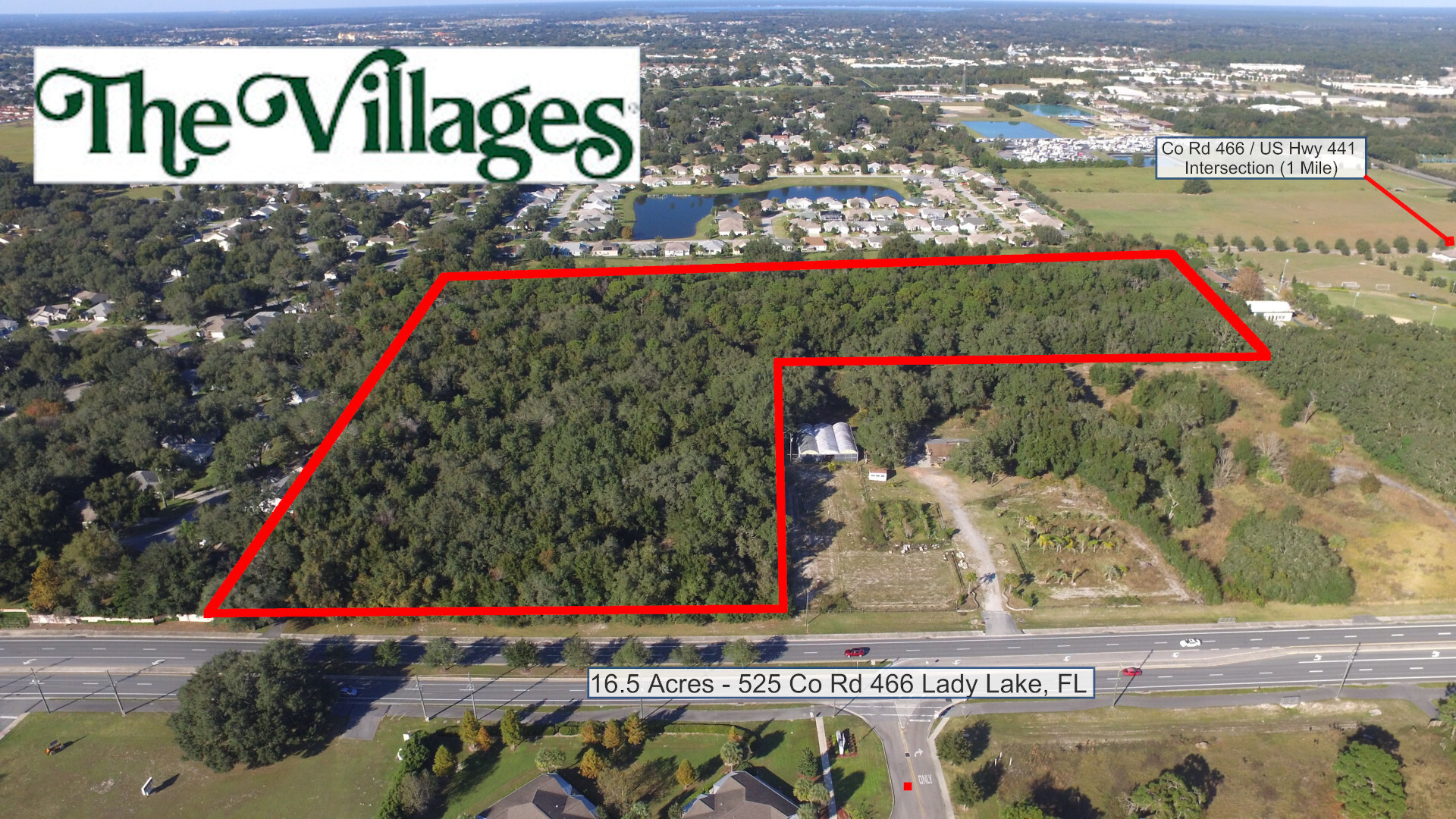 525 Highway 466, Lady Lake, FL for sale Aerial- Image 1 of 1