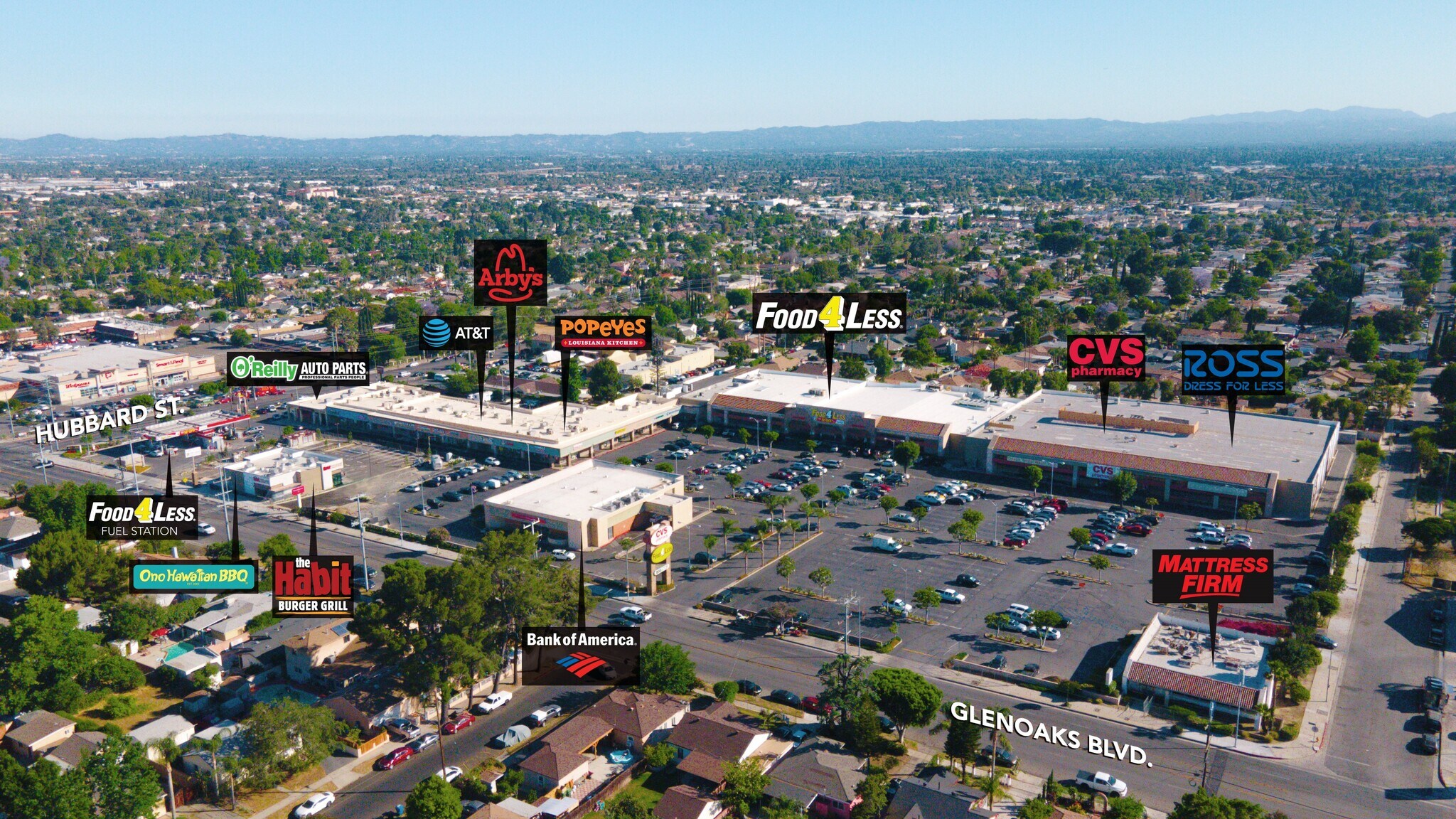 12629-12721 Glenoaks Blvd, Sylmar, CA for lease Aerial- Image 1 of 9