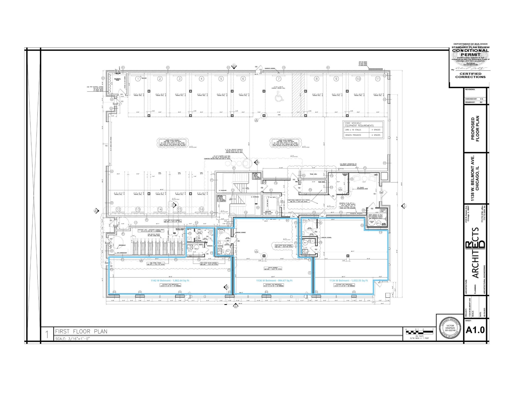 1138 W Belmont Ave, Chicago, IL for lease Site Plan- Image 1 of 2