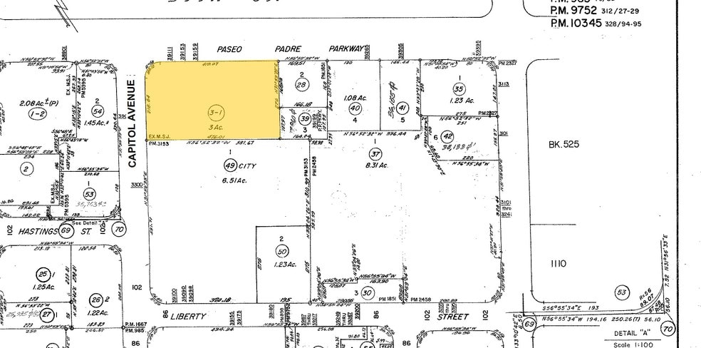 39159 Paseo Padre Pky, Fremont, CA for lease - Plat Map - Image 2 of 5