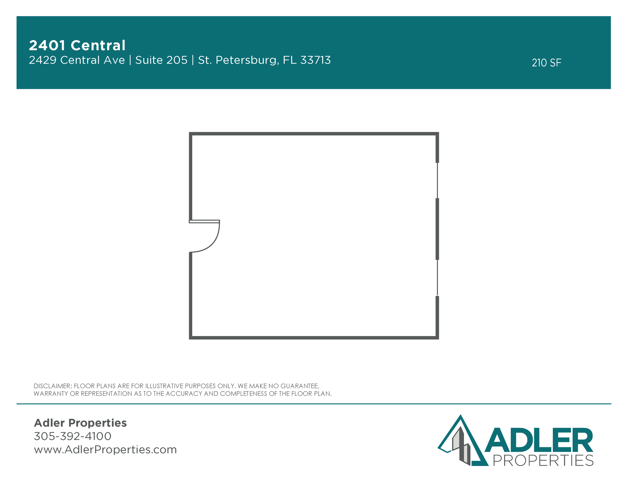 2429 Central Ave, Saint Petersburg, FL for lease Floor Plan- Image 1 of 4