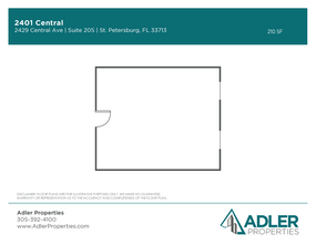 2429 Central Ave, Saint Petersburg, FL for lease Floor Plan- Image 1 of 4