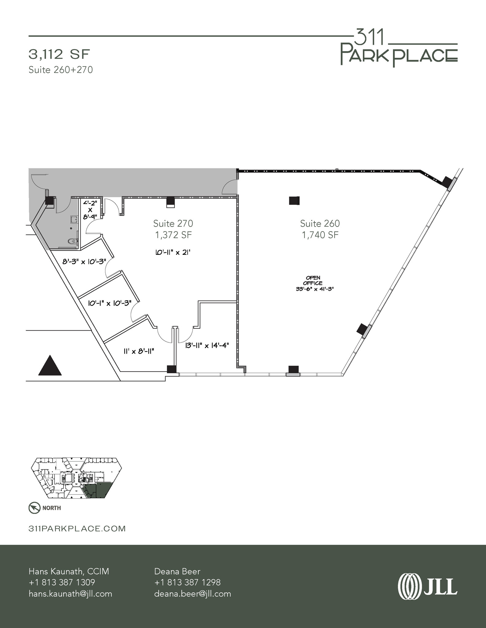 311 Park Place Blvd, Clearwater, FL for lease Floor Plan- Image 1 of 2