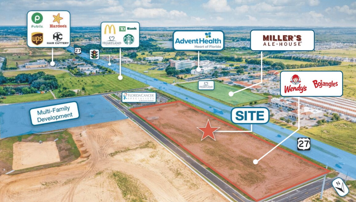 100 U.S. 27, Davenport, FL for lease Aerial- Image 1 of 3