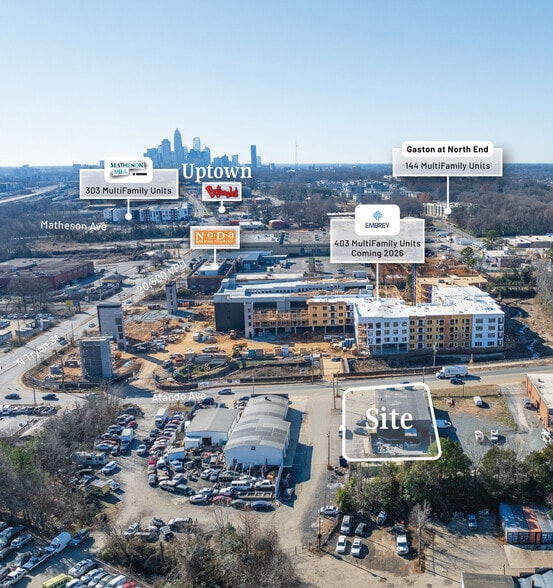 124 Atando Ave, Charlotte, NC for sale - Aerial - Image 2 of 13