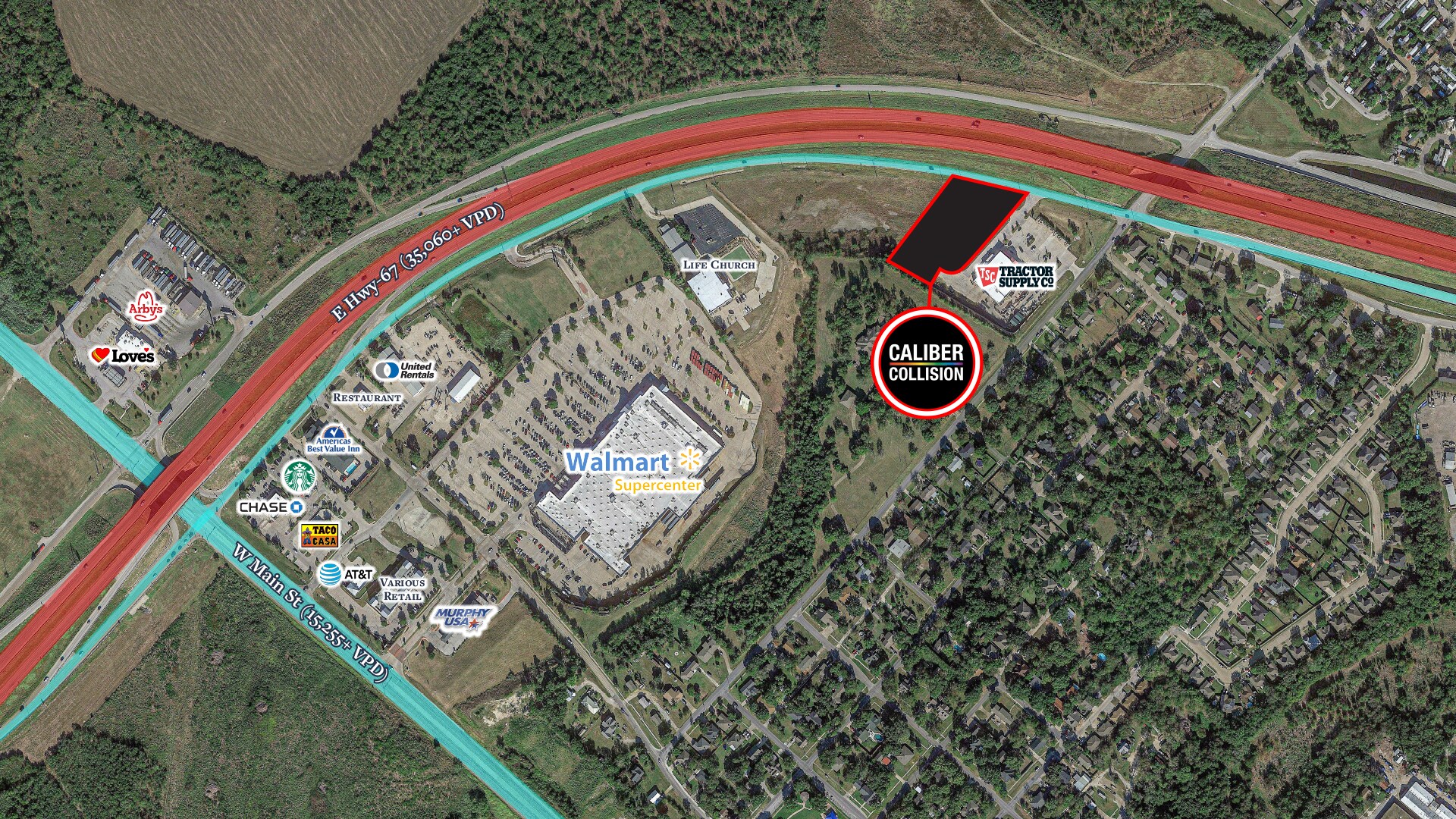 HWY 67, Midlothian, TX 76065 CALIBER COLLISION 15 YR ABSOLUTE NET