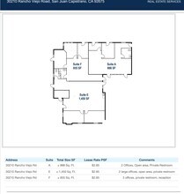 30210 Rancho Viejo Rd, San Juan Capistrano, CA for lease Floor Plan- Image 1 of 1