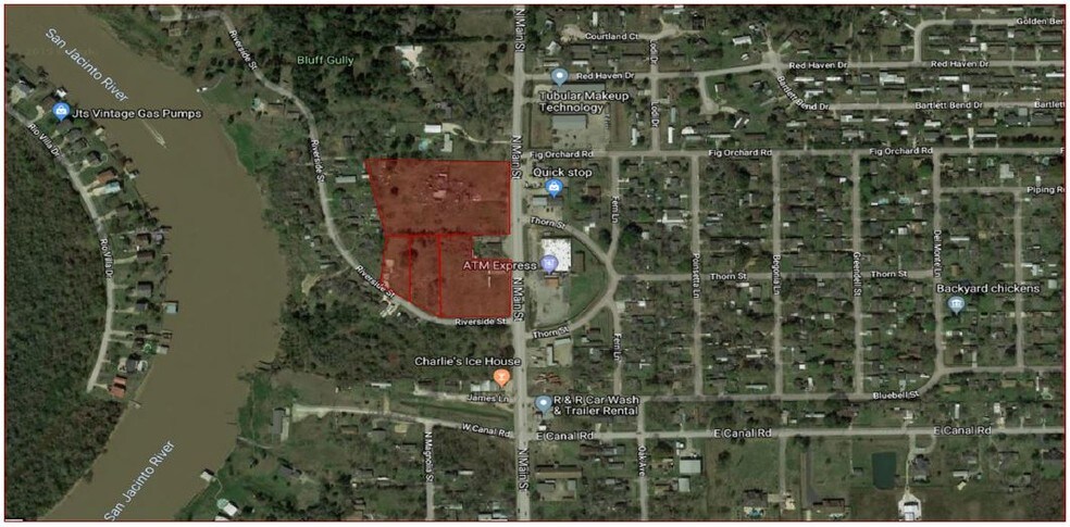 1016 Main St, Highlands, TX for sale - Aerial - Image 1 of 1