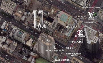 11 W 56th St, New York, NY - AERIAL map view