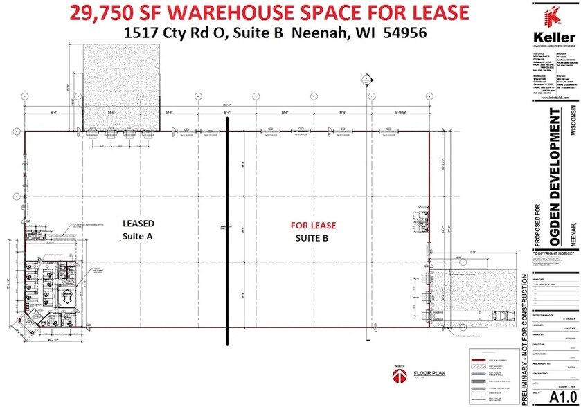 1517 Cty Rd O, Neenah, WI for sale - Floor Plan - Image 1 of 1
