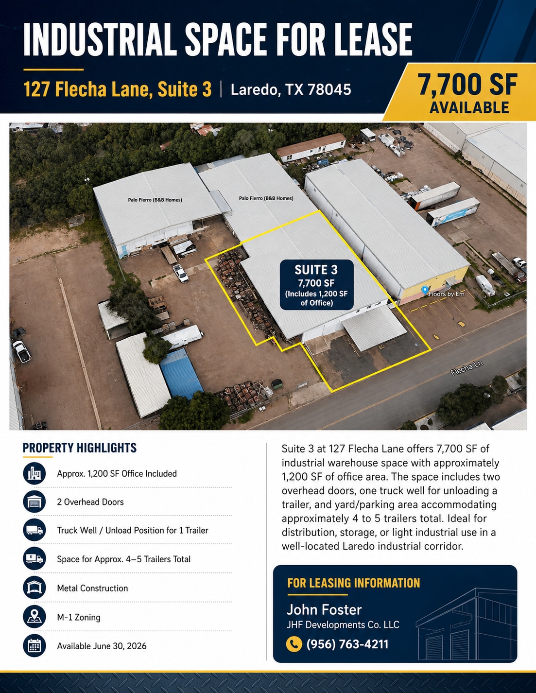 127 Flecha Ln, Laredo, TX for lease Interior Photo- Image 1 of 1