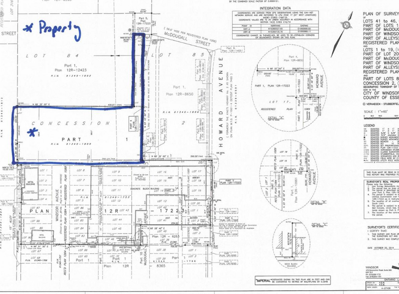 2679 Howard Blvd, Windsor, ON for sale - Site Plan - Image 2 of 3