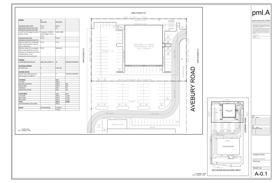 5700 Avebury Rd, Mississauga, ON for lease - Site Plan - Image 2 of 2