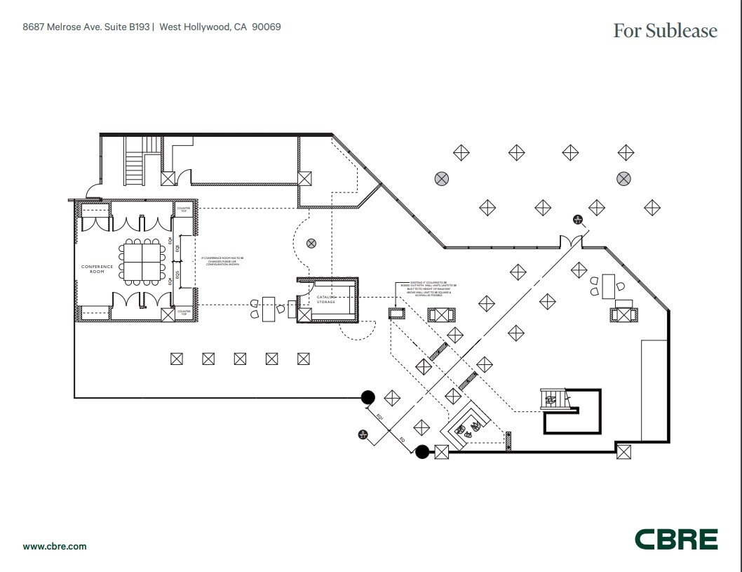 8687 Melrose Ave, West Hollywood, CA for lease Floor Plan- Image 1 of 1