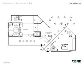 8687 Melrose Ave, West Hollywood, CA for lease Floor Plan- Image 1 of 1