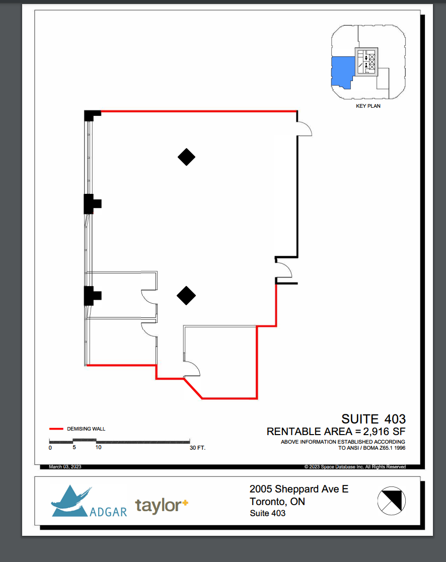 2001 Sheppard Ave E, Toronto, ON for lease Floor Plan- Image 1 of 1