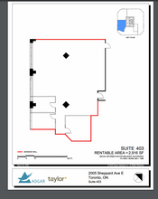 2001 Sheppard Ave E, Toronto, ON for lease Floor Plan- Image 1 of 1