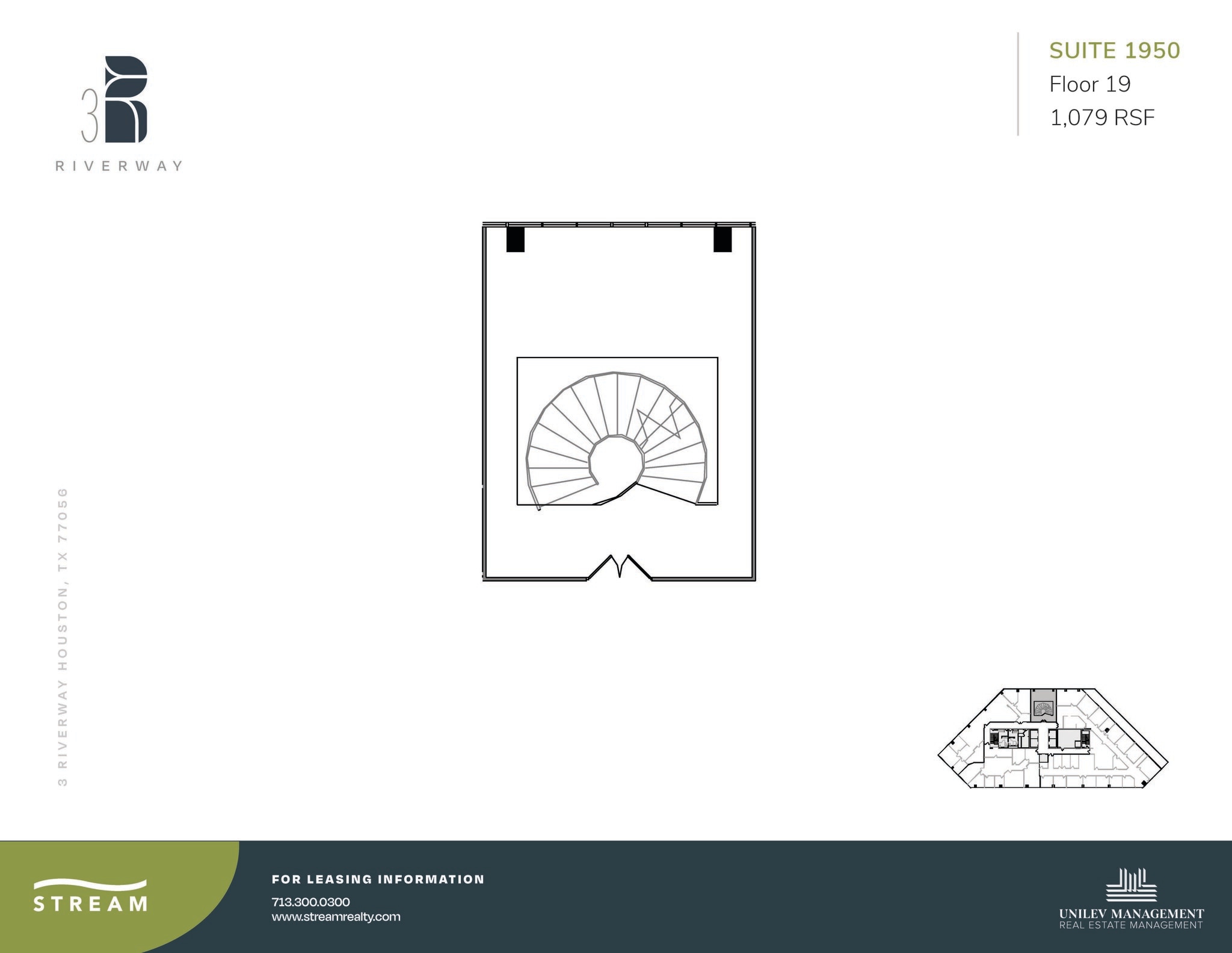 3 Riverway, Houston, TX for lease Floor Plan- Image 1 of 1