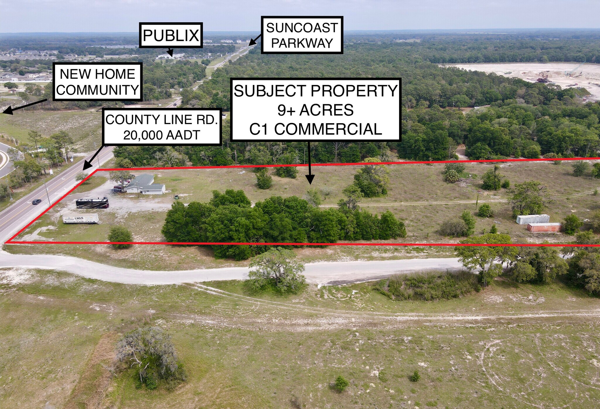 18824 County Line Rd, Spring Hill, FL for sale Aerial- Image 1 of 1