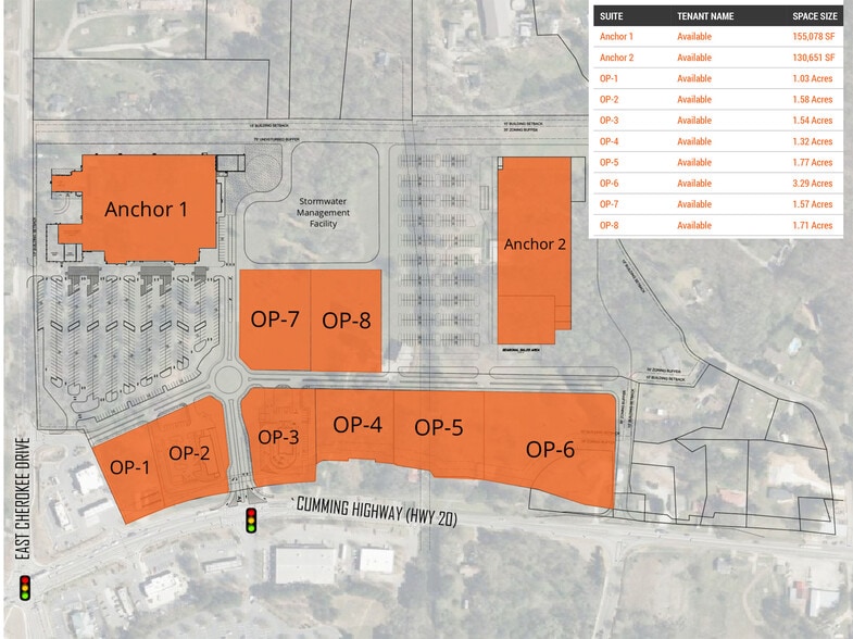 8181 Cumming Hwy, Canton, GA for lease - Site Plan - Image 2 of 3