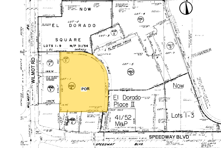 1111-1141 N El Dorado Pl, Tucson, AZ for lease - Plat Map - Image 2 of 15