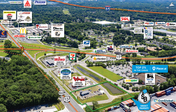 3480 S Military Hwy, Chesapeake, VA - aerial  map view - Image1