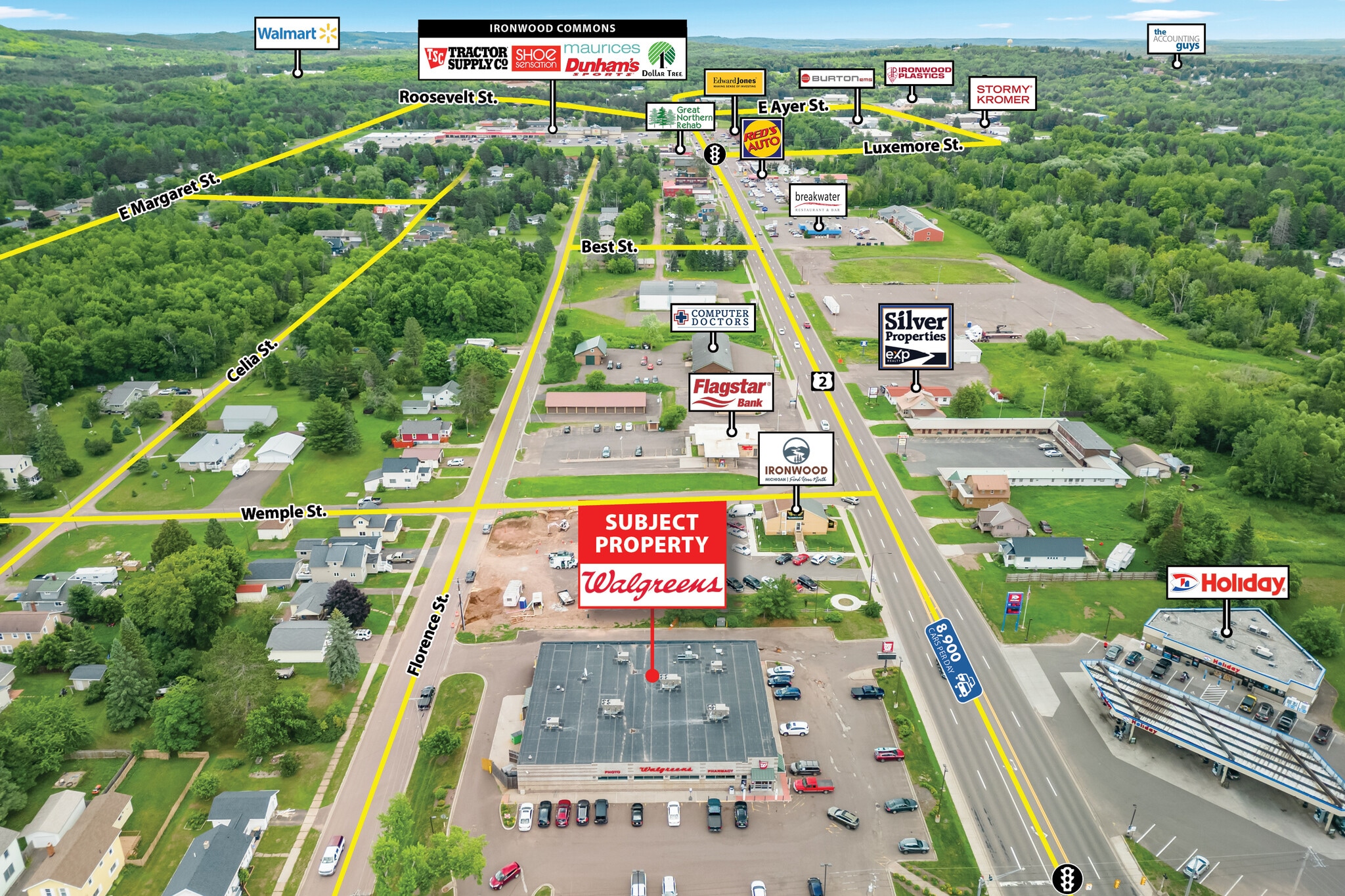 802 E Cloverland Dr, Ironwood, MI 49938 Walgreens