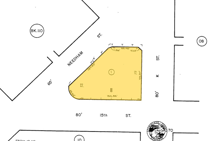 1116 M St, Modesto, CA for sale - Plat Map - Image 3 of 3