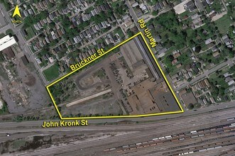 3401 Martin Rd, Detroit, MI - AERIAL map view