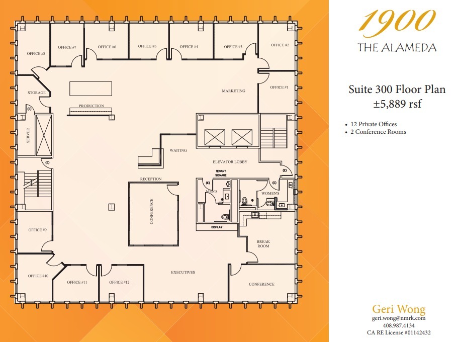 1900 The Alameda, San Jose, CA for lease Floor Plan- Image 1 of 1