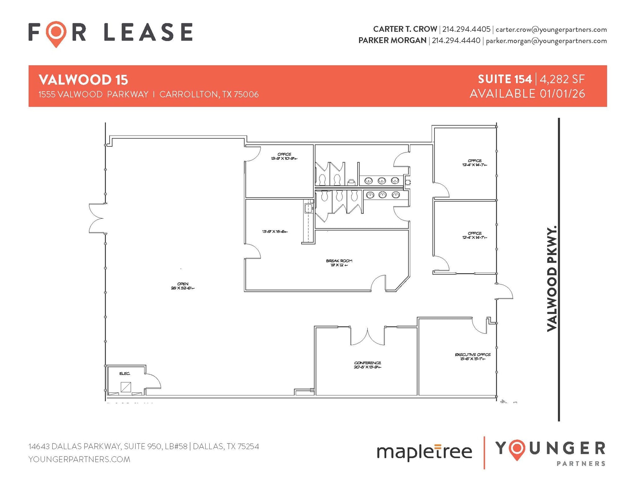 1555 Valwood Pky, Carrollton, TX for lease Floor Plan- Image 1 of 1