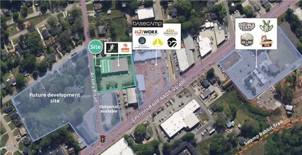 1016 Laurens Rd, Greenville, SC - AERIAL map view