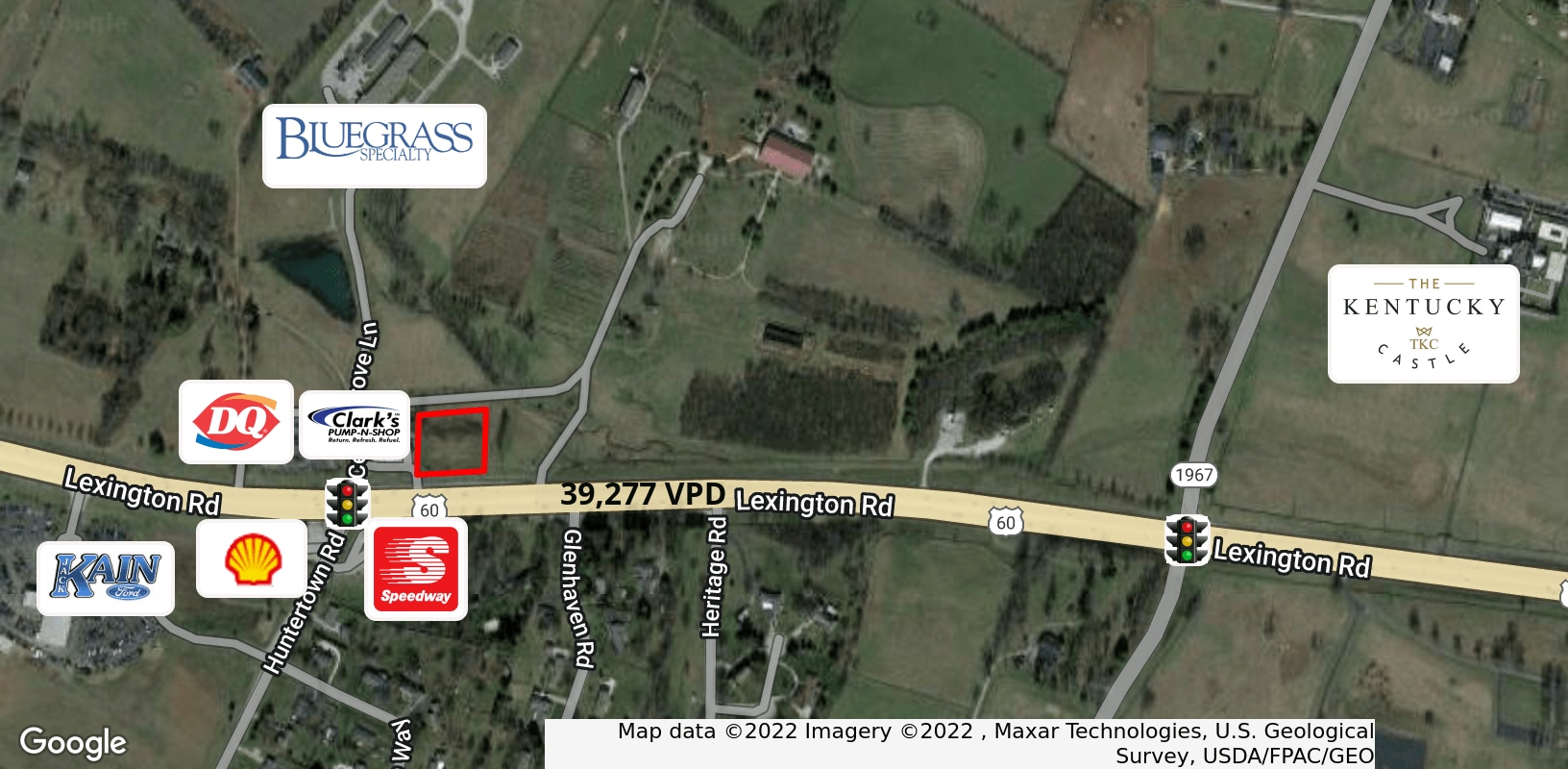 3620 Lexington Rd, Versailles, KY for sale Aerial- Image 1 of 3
