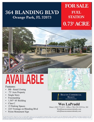 More details for 364 Blanding Blvd, Orange Park, FL - Retail for Sale
